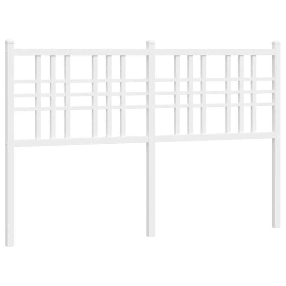 (white, 137 cm) vidaXL Metal Headboard Bedroom Home Bed Header Bed Headboard Black 160 cm