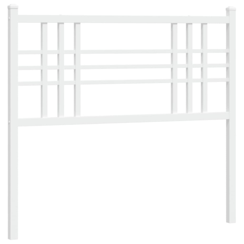 (white, 100 cm) vidaXL Metal Headboard Bedroom Home Bed Header Bed Headboard Black 160 cm