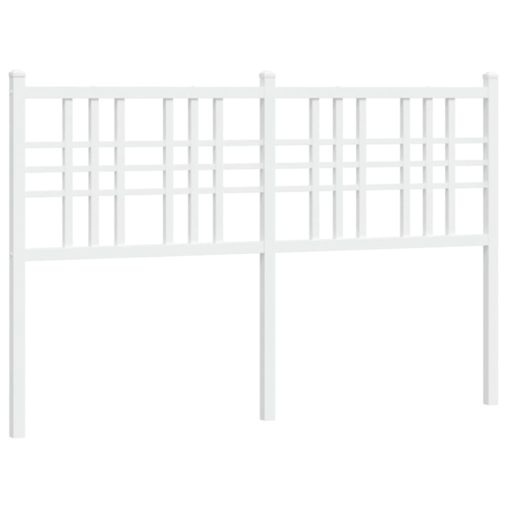 (white, 120 cm) vidaXL Metal Headboard Bedroom Home Bed Header Bed Headboard Black 160 cm