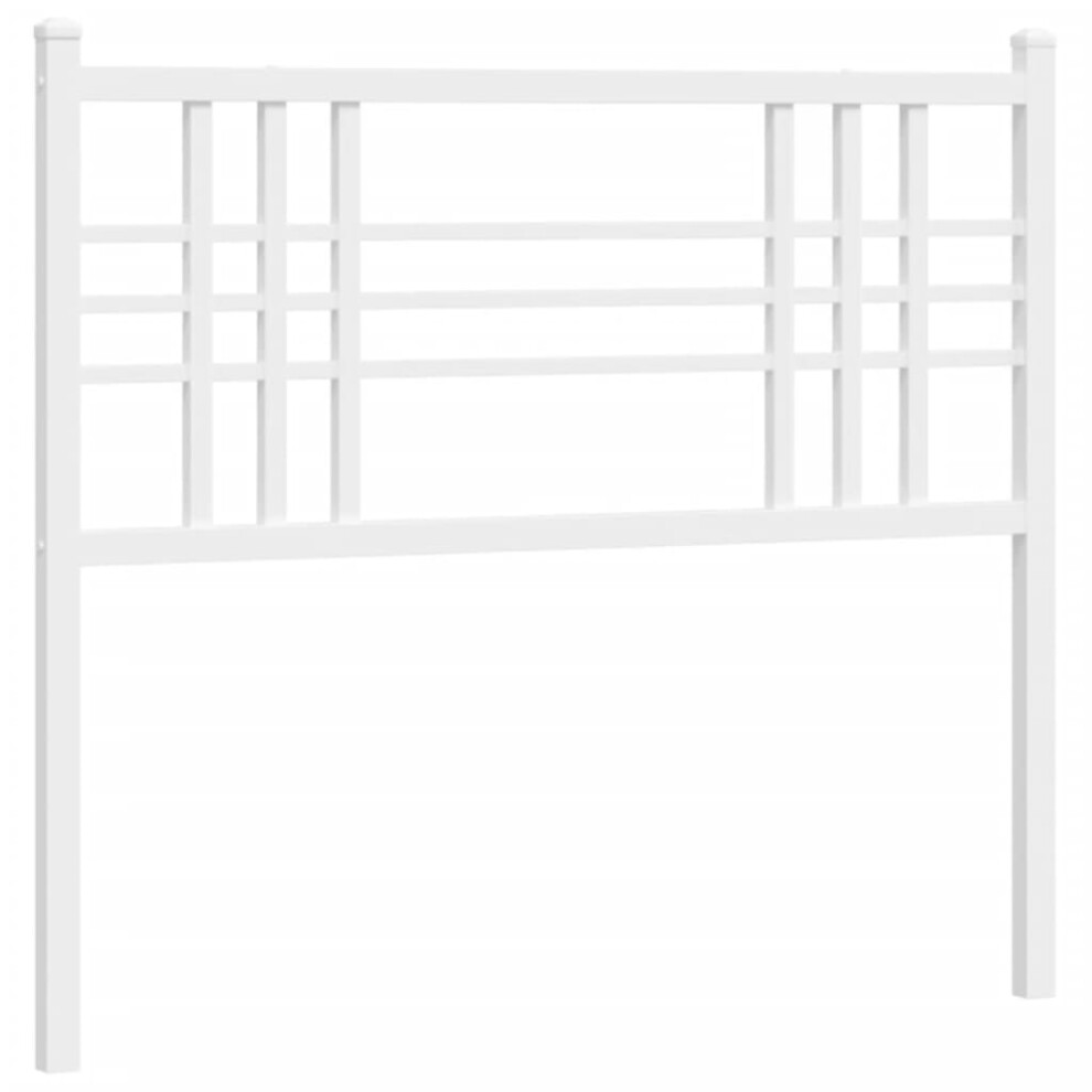 (white, 107 cm) vidaXL Metal Headboard Bedroom Home Bed Header Bed Headboard Black 160 cm