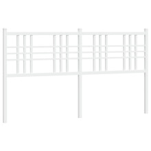 (white, 160 cm) vidaXL Metal Headboard Bedroom Home Bed Header Bed Headboard Black 160 cm