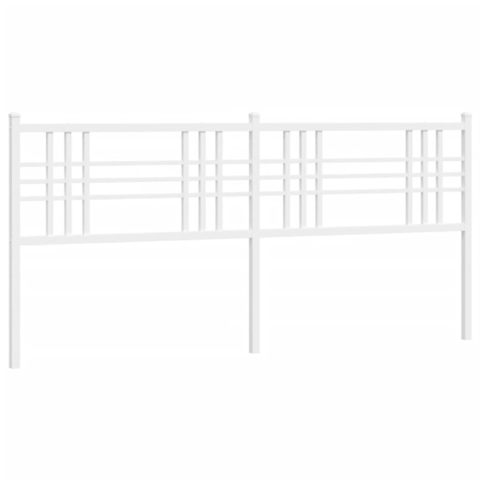 (white, 180 cm) vidaXL Metal Headboard Bedroom Home Bed Header Bed Headboard Black 160 cm