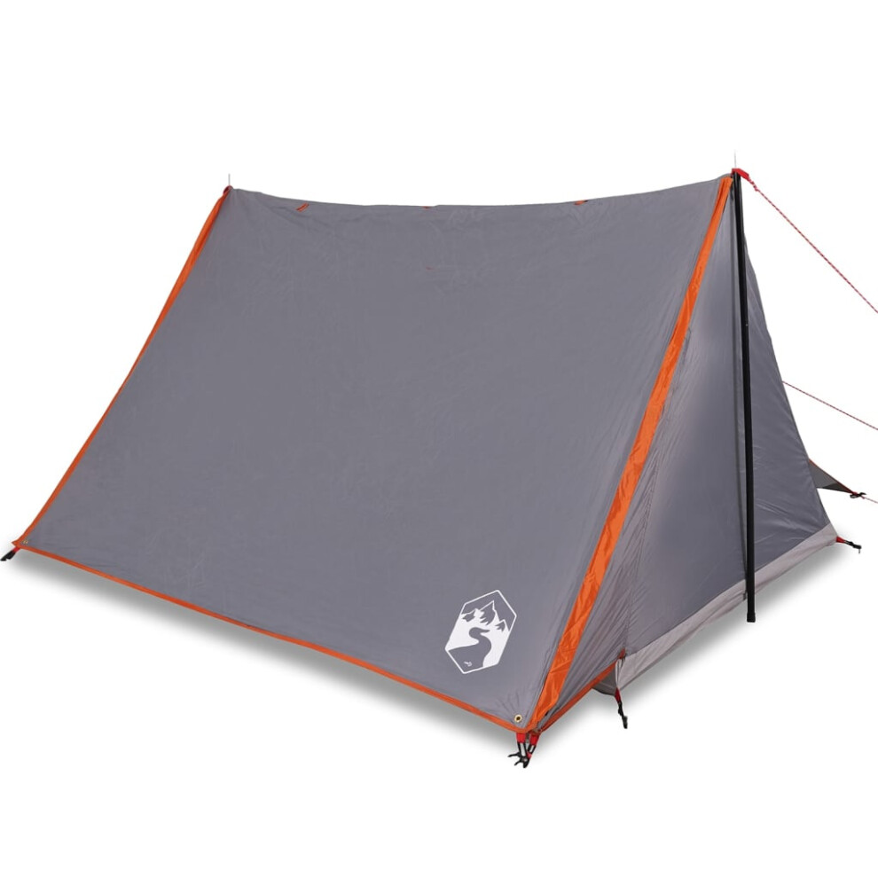 (grey and orange) vidaXL Camping Tent 2-Person Lightweight Tent Dome Tent Shelter Waterproof