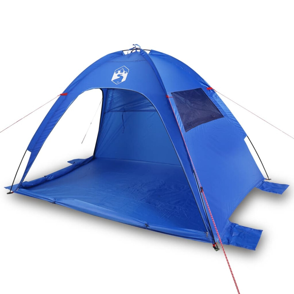 (blue) vidaXL Beach Tent Picnic Lightweight Tent Sun Shelter Shade Tent Waterproof