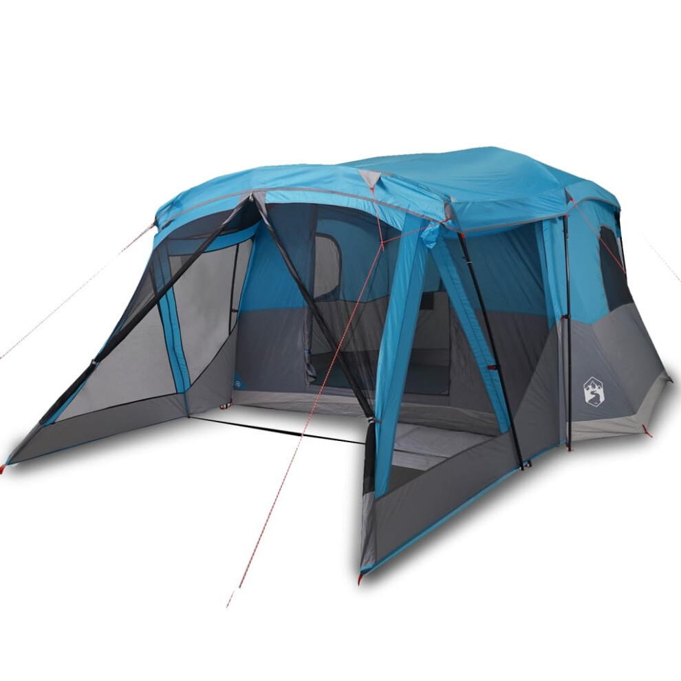 (blue, 4-person) vidaXL Camping Tent with Porch 4-Person Lightweight Dome Tent Blue Waterproof