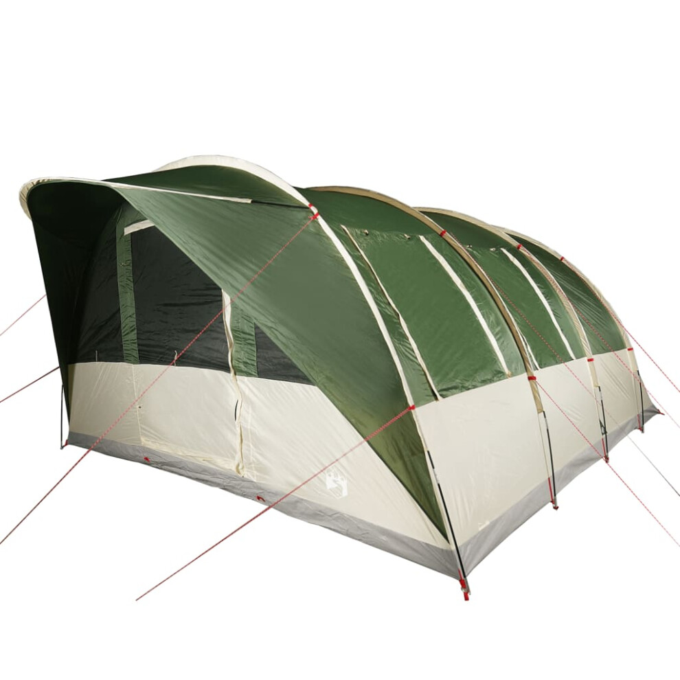 (Green, 7-person) vidaXL Family Tent Tunnel 7-Person Lightweight Camping Tent Green Waterproof