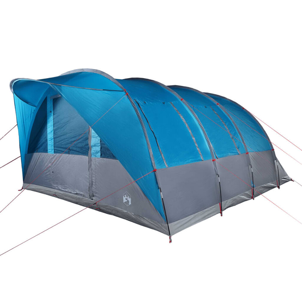 (Blue, 7-person) vidaXL Family Tent Tunnel 7-Person Lightweight Camping Tent Green Waterproof