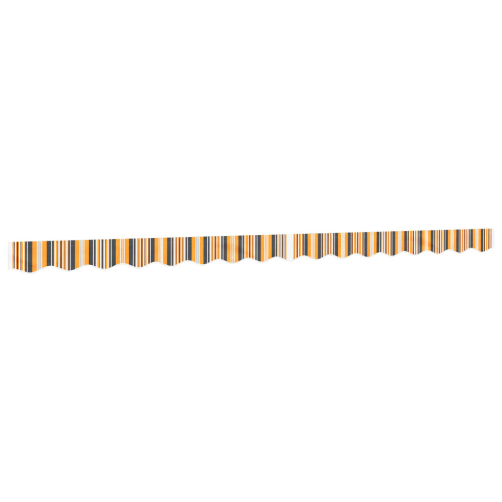 Vidaxl (Yellow And Grey, 4 M) Replacement Fabric For Awning Sunshade Canopy Cloth Valance Stripe