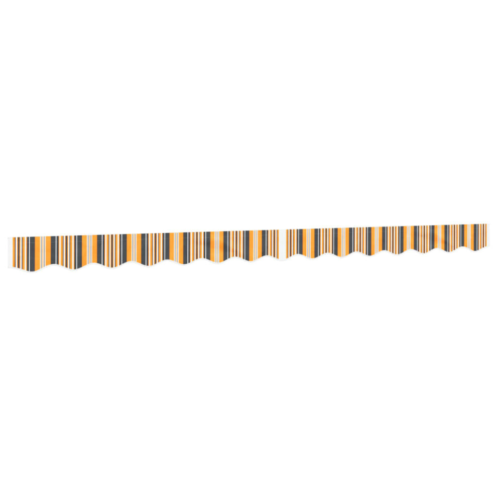 Vidaxl ( And 3,5 M) Replacement Fabric For Awning Sunshade Canopy Cloth Valance Stripe Yellow/Grey