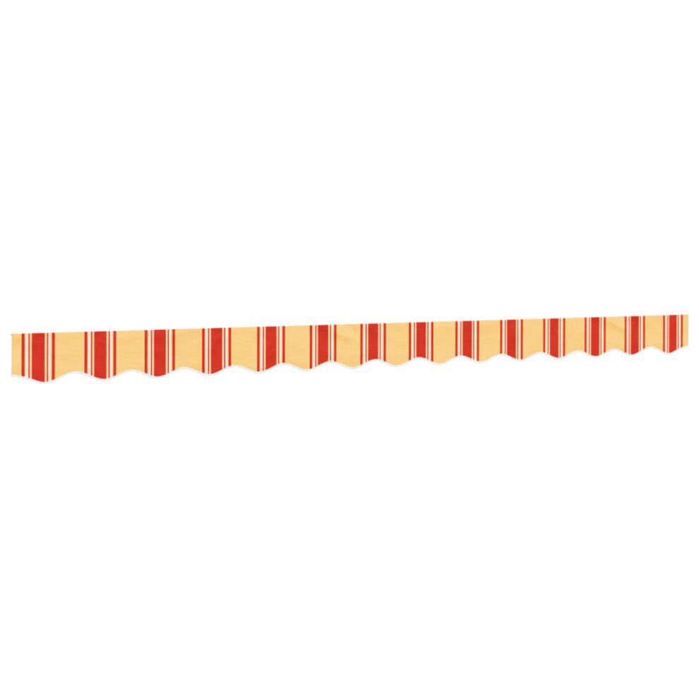 Vidaxl ( And 3,5 M) Replacement Fabric For Awning Sunshade Canopy Cloth Valance Stripe Yellow/Orange