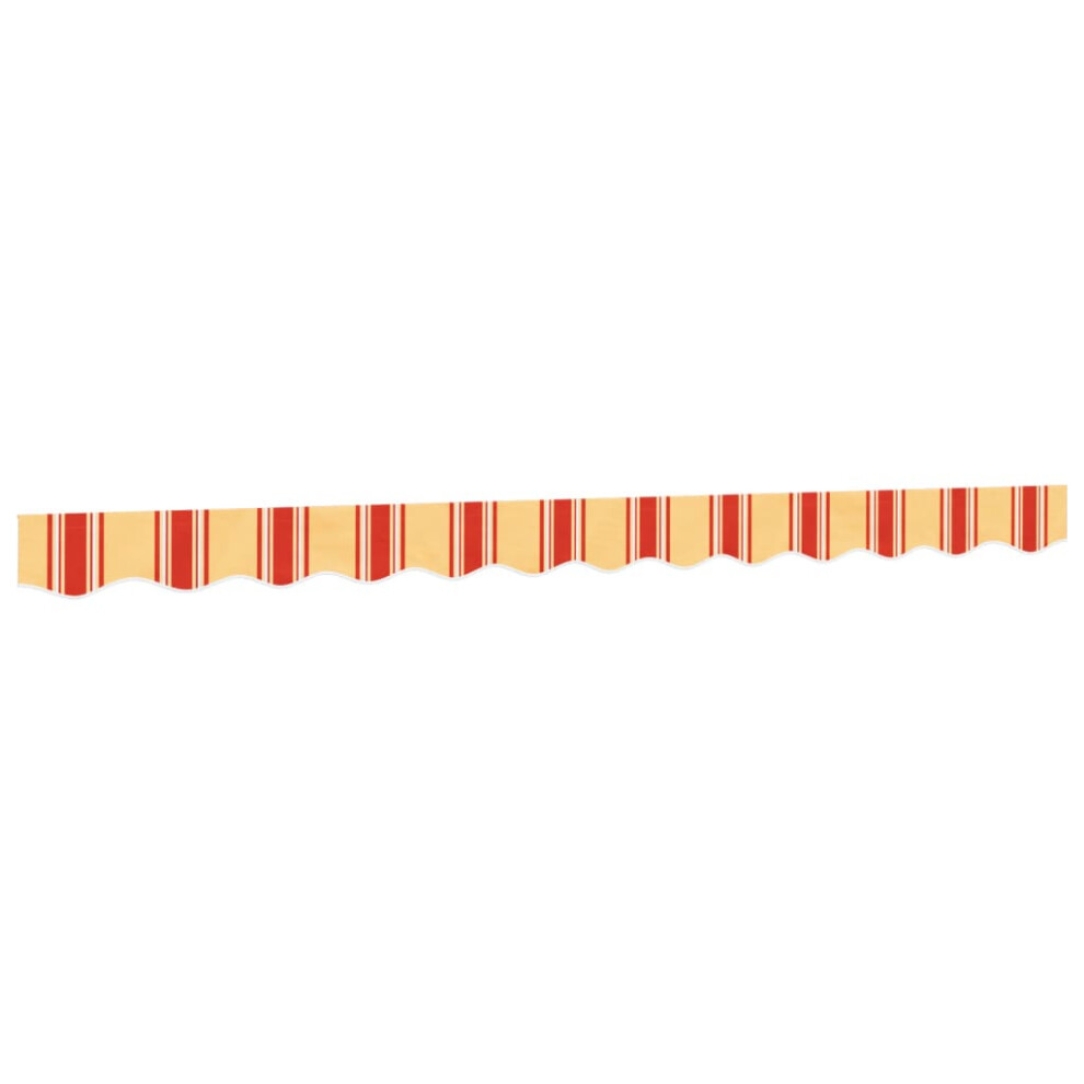 Vidaxl (Yellow And Orange, 3 M) Replacement Fabric For Awning Sunshade Canopy Cloth Valance Stripe