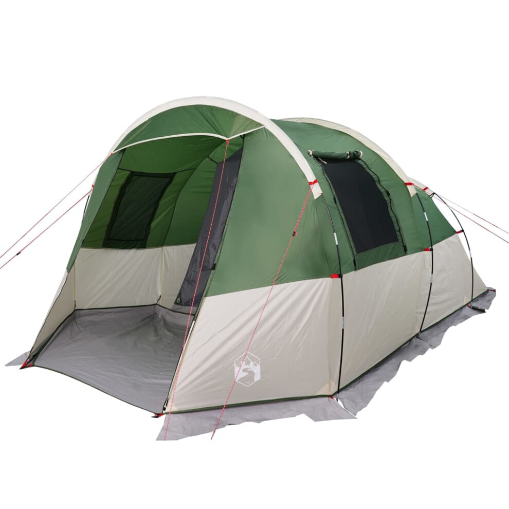 (green) vidaXL Camping Tent Tunnel 4-Person Lightweight Dome Tent Green Waterproof