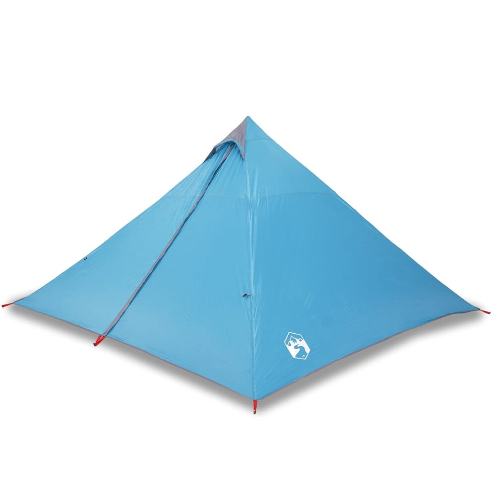 (Blue) vidaXL Family Tent Tipi 7-Person Outdoor Lightweight Camping Tent Waterproof