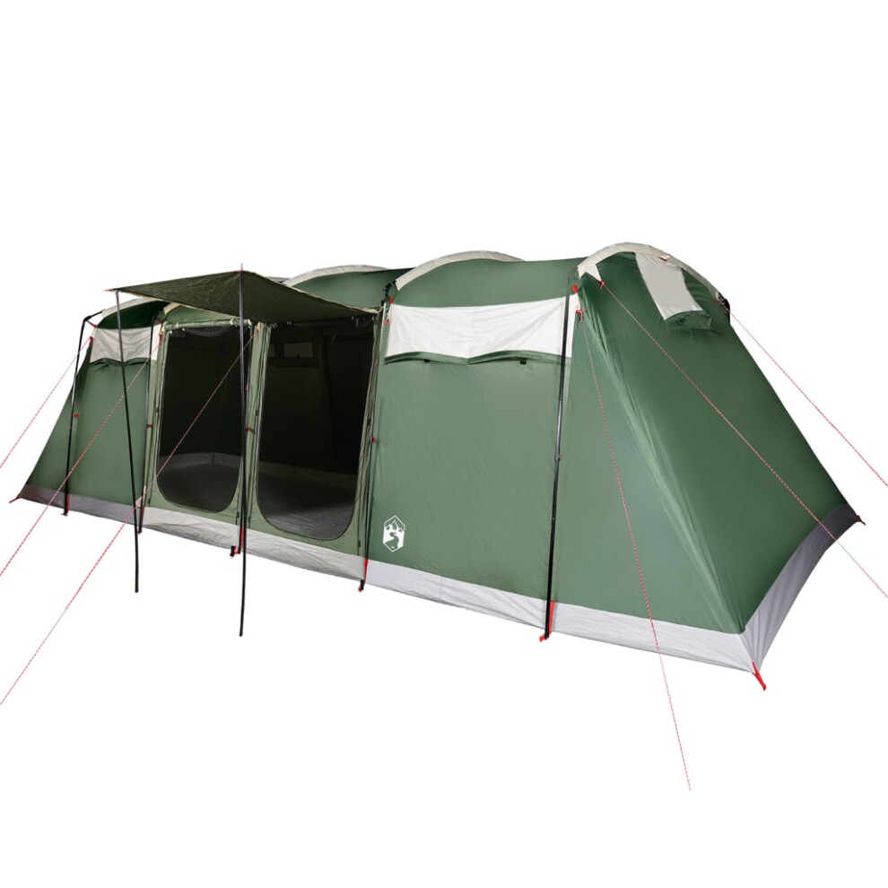 (green, 10-person) vidaXL Family Tent Tunnel Camping Tent Fishing Lightweight Tent Waterproof