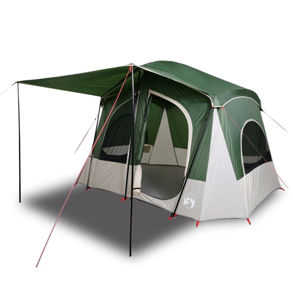 (Green) vidaXL Camping Tent Cabin 5-Person Lightweight Tent Grey and Orange Waterproof