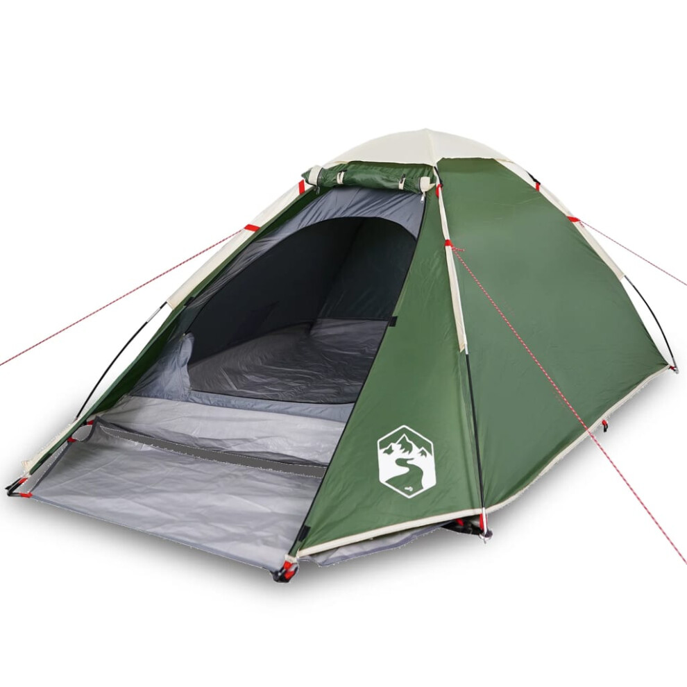 (green) vidaXL Camping Tent Dome 4-Person Lightweight Tent Patio Dome Tent Waterproof