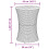VidaXL (grey) vidaXL Garden Side Table Dining Table Drum Shape Poly Rattan and Solid Wood 9