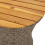 VidaXL (grey) vidaXL Garden Side Table Dining Table Drum Shape Poly Rattan and Solid Wood 8