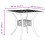 VidaXL vidaXL Gartentisch Grün 80x80x75 cm Aluminiumguss 4