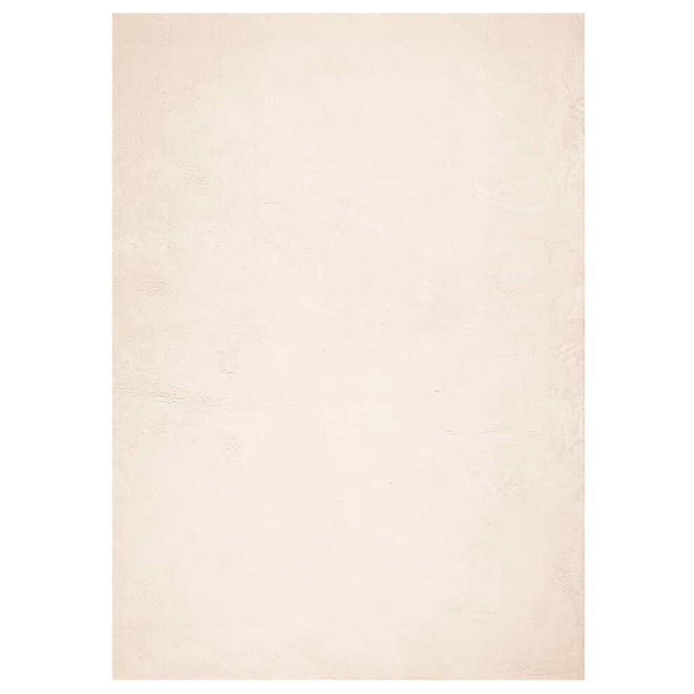 Vidaxl (Beige, 160 X 230 Cm) Rug Short Pile Soft And Washable Floor Mat Area Rug Bedroom Carpet