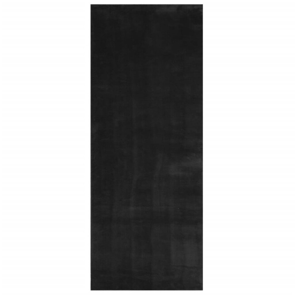 (black, 80 x 200 cm) vidaXL Rug Short Pile Soft and Washable Floor Mat Area Rug Bedroom Carpet