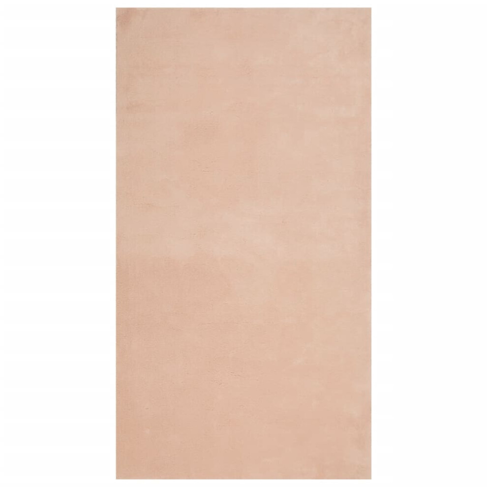 (blush, 60 x 110 cm) vidaXL Rug Short Pile Soft and Washable Floor Mat Area Rug Bedroom Carpet