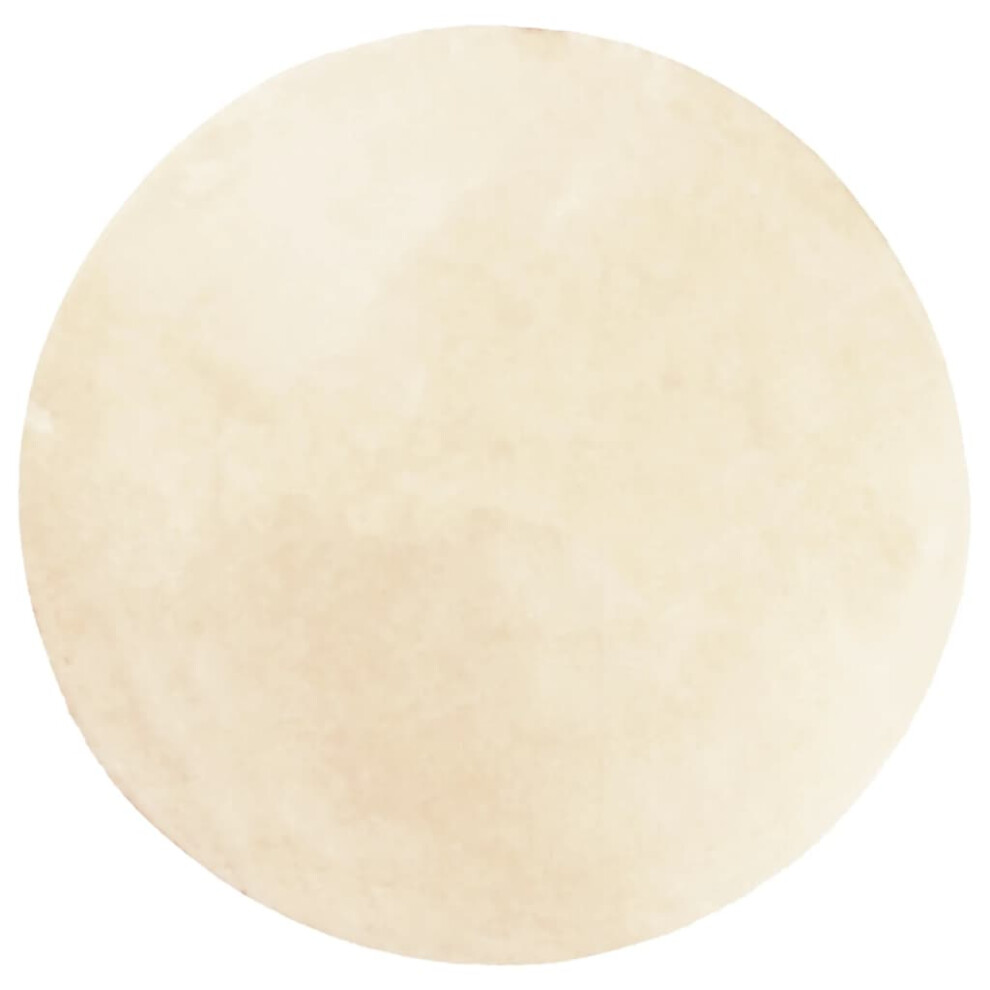 Vidaxl (Cream, 160 Cm) Rug Short Pile Soft And Washable Floor Mat Area Rug Bedroom Carpet