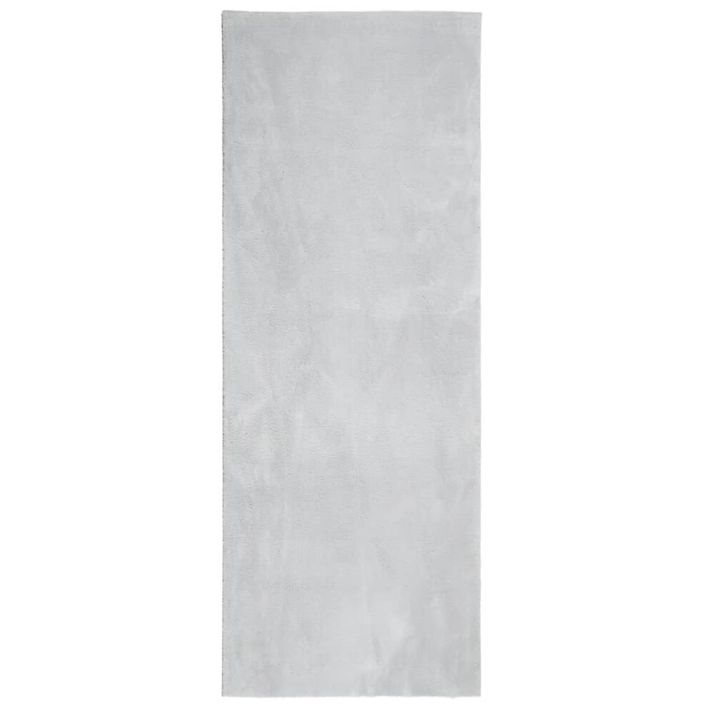 (grey, 80 x 200 cm) vidaXL Rug Short Pile Soft and Washable Floor Mat Area Rug Bedroom Carpet