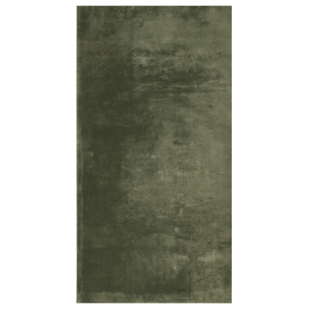 Vidaxl (Green, 60 X 110 Cm) Rug Short Pile Soft And Washable Floor Mat Area Rug Bedroom Carpet