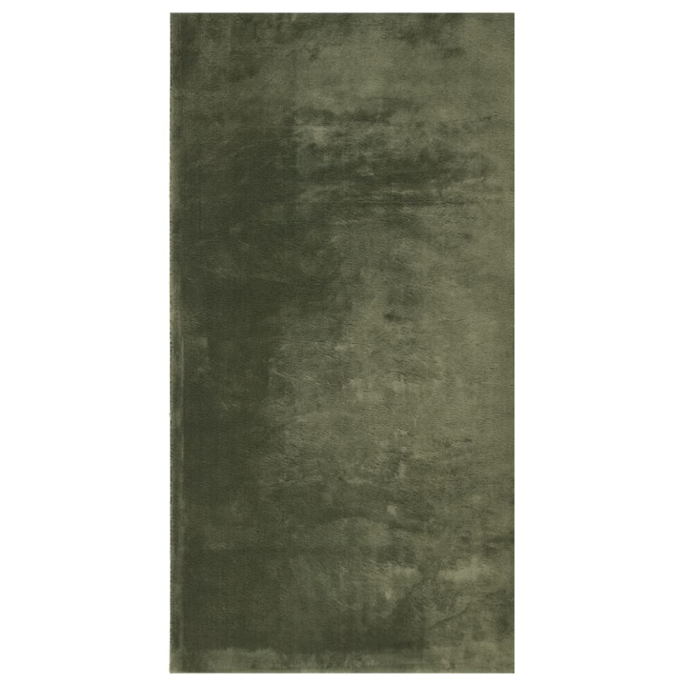 Vidaxl (Green, 80 X 150 Cm) Rug Short Pile Soft And Washable Floor Mat Area Rug Bedroom Carpet