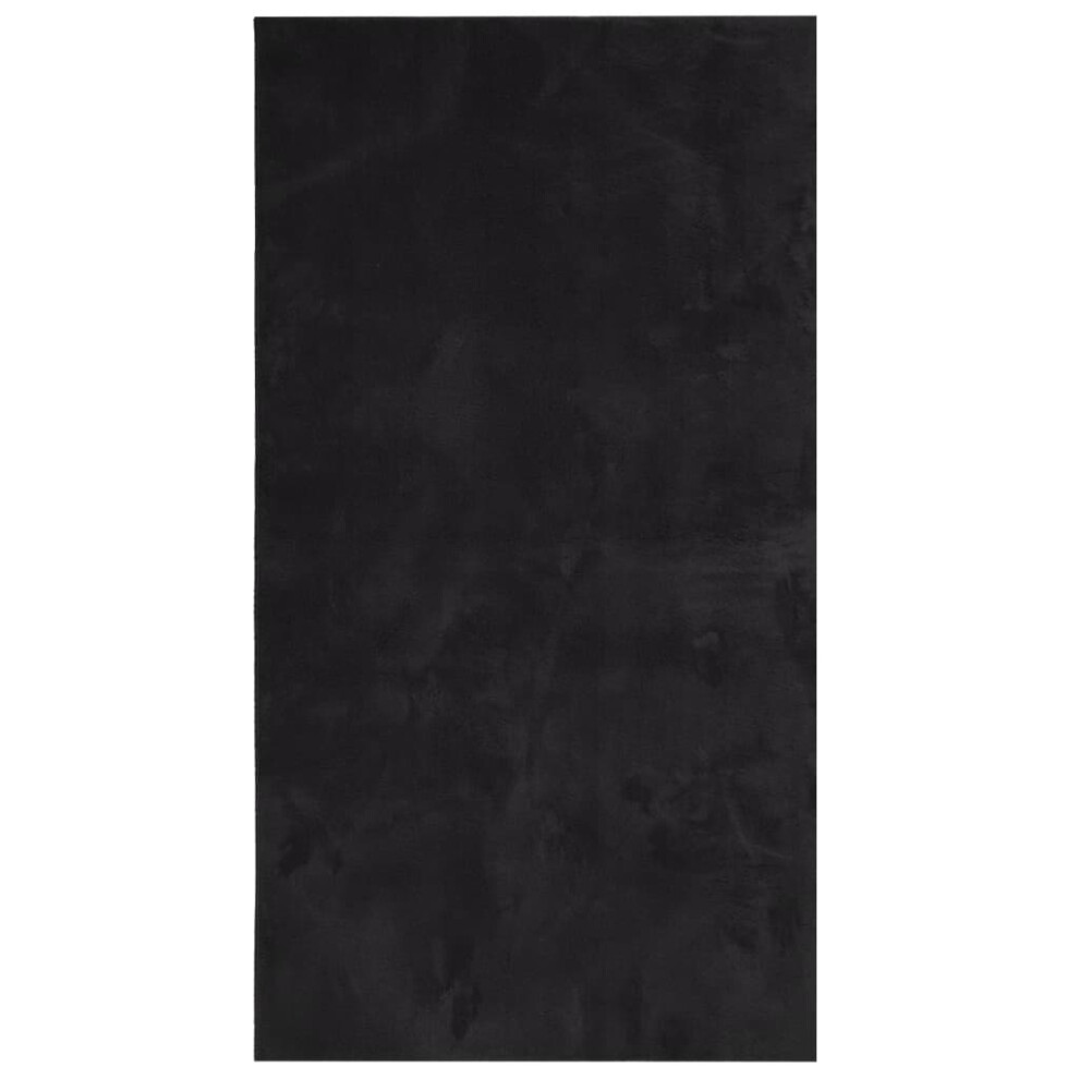 (black, 60 x 110 cm) vidaXL Rug Short Pile Soft and Washable Floor Mat Area Rug Bedroom Carpet