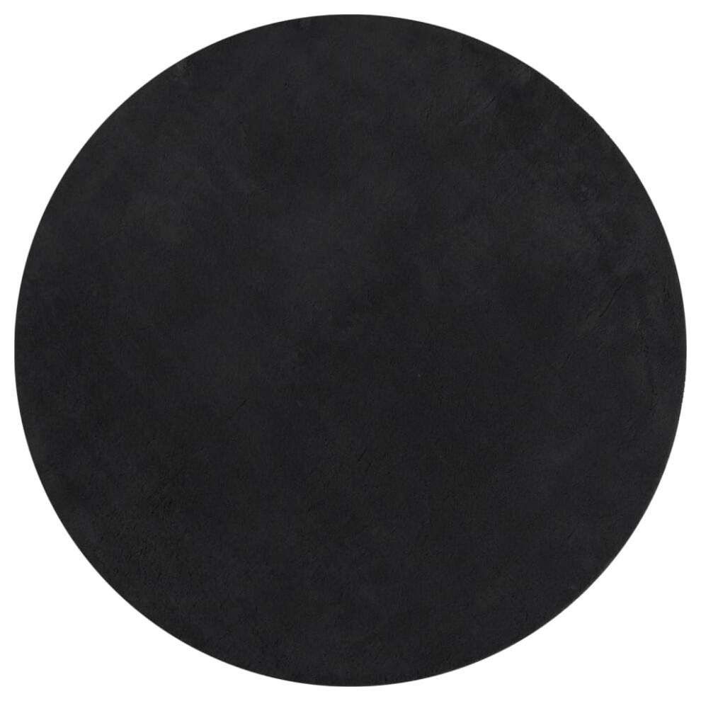 Vidaxl (Black, 120 Cm) Rug Short Pile Soft And Washable Floor Mat Area Rug Bedroom Carpet