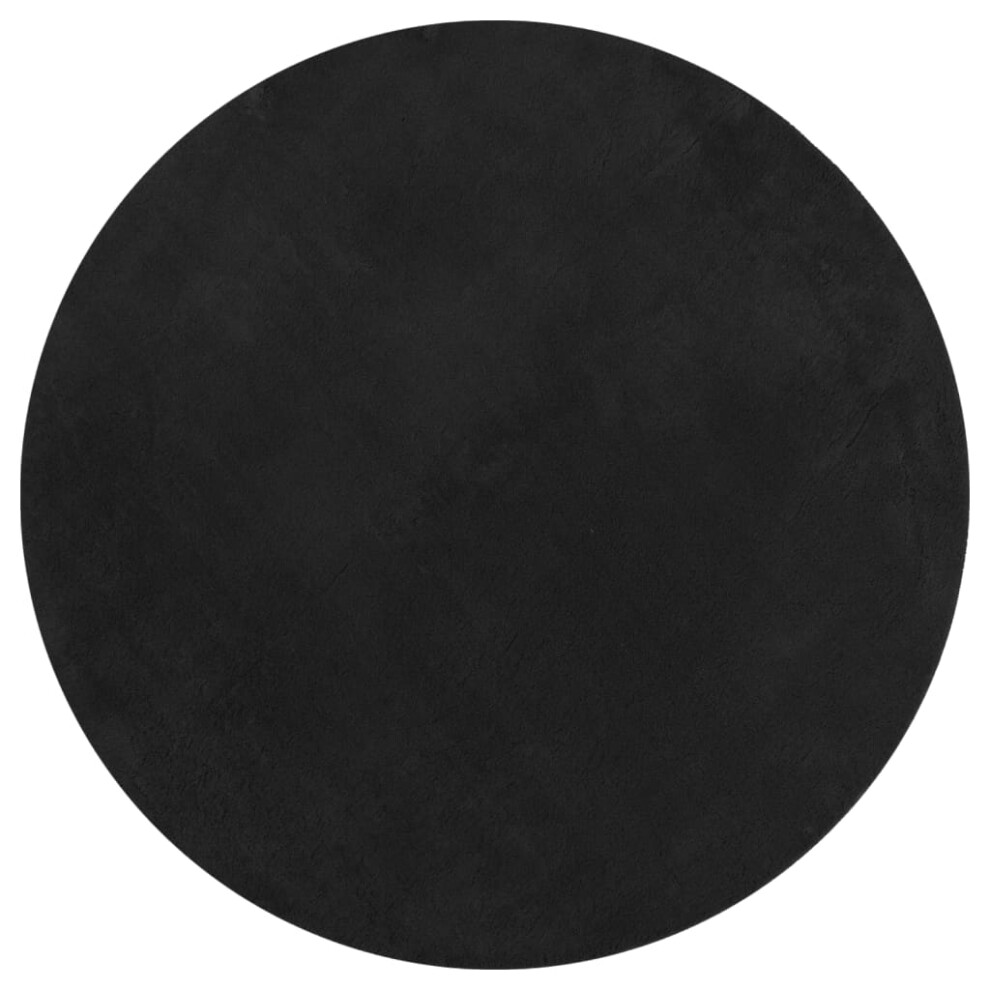 (black, 200 cm) vidaXL Rug Short Pile Soft and Washable Floor Mat Area Rug Bedroom Carpet