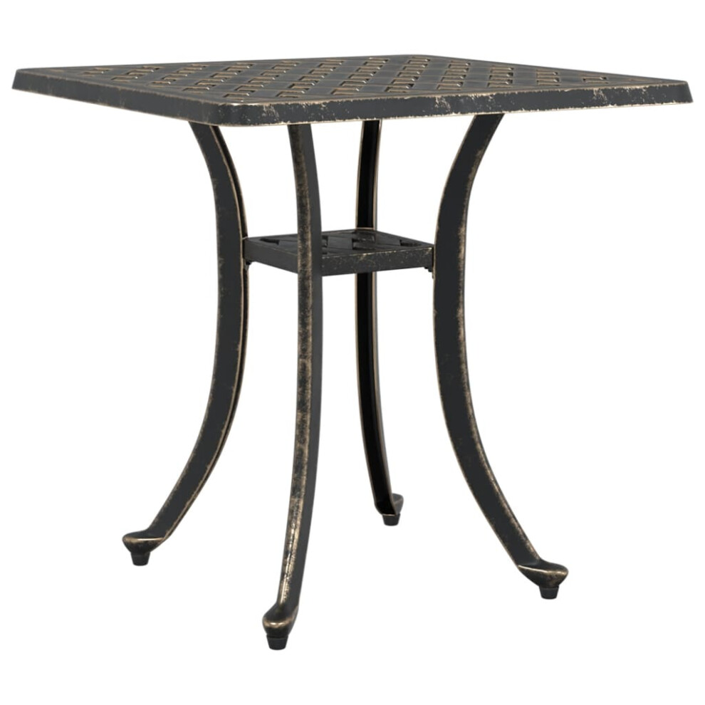 (bronze) vidaXL Garden Table Outdoor Table Patio Dining Table Bronze Cast Aluminium