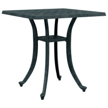 (green) vidaXL Garden Table Outdoor Table Patio Dining Table Bronze Cast Aluminium