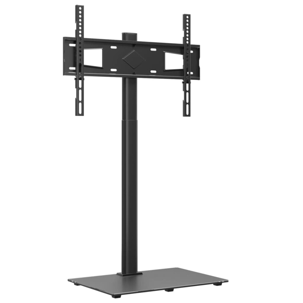 (1-tier) vidaXL Corner TV Stand for 32-65 Inch Swivel Cantilever TV Floor Stand Black