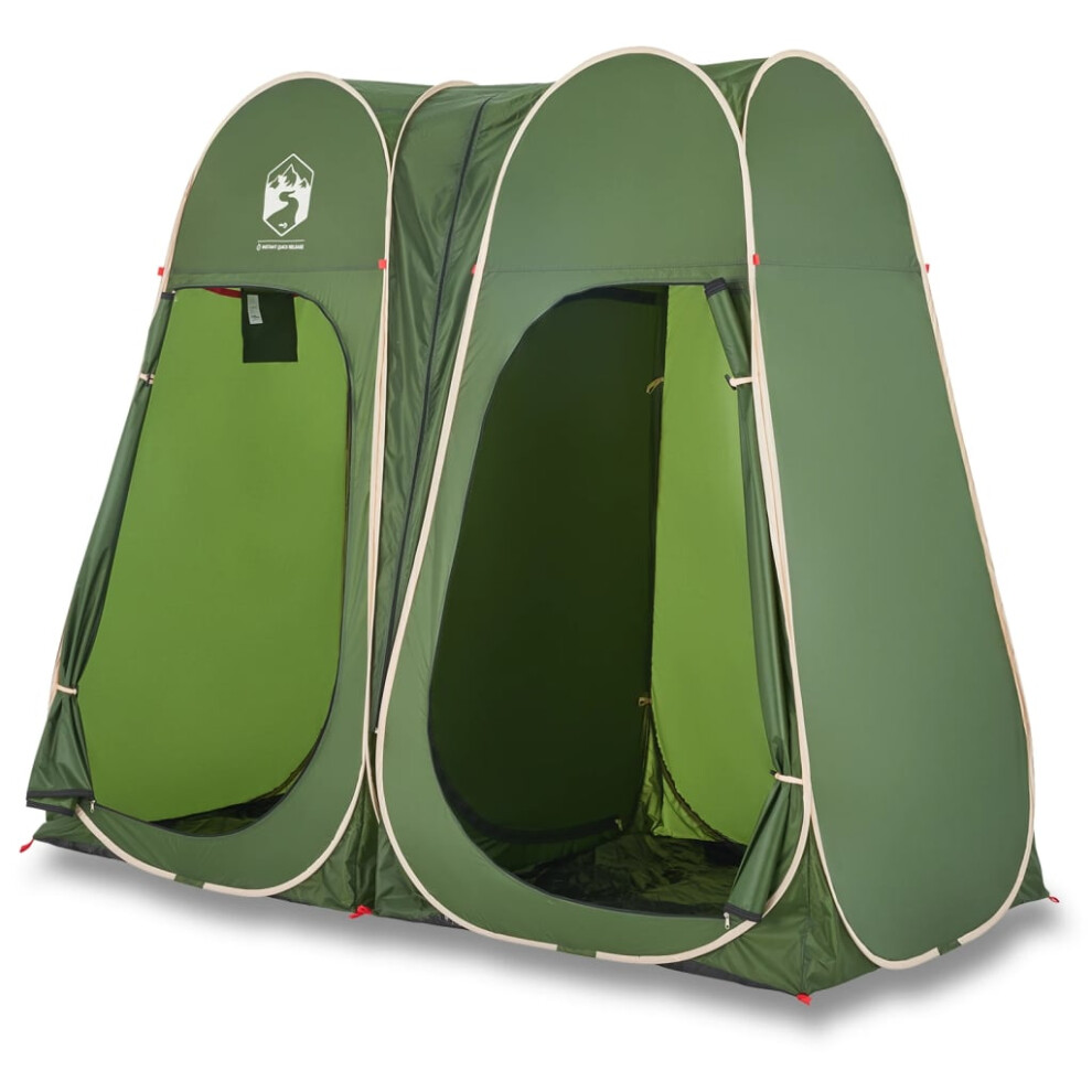 Vidaxl (Green) Privacy Tent Outdoor Toilet Tent Shower Changing Tent Pop-Up Waterproof Green