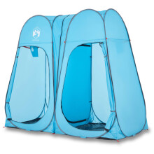 (Blue) vidaXL Privacy Tent Outdoor Toilet Tent Shower Changing Tent Pop-up Waterproof