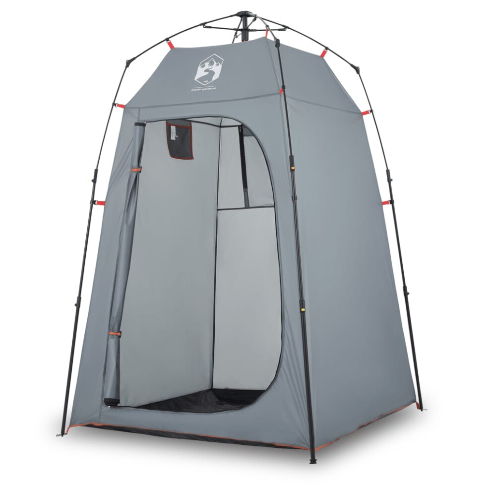 (grey) vidaXL Privacy Tent Toilet Tent Changing Shower Tent Quick Release Waterproof