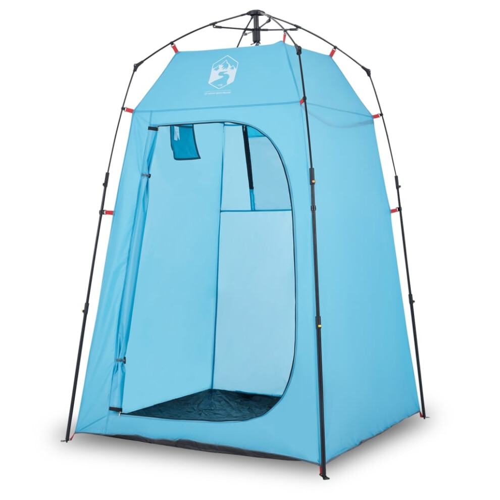 (blue) vidaXL Privacy Tent Toilet Tent Changing Shower Tent Quick Release Waterproof