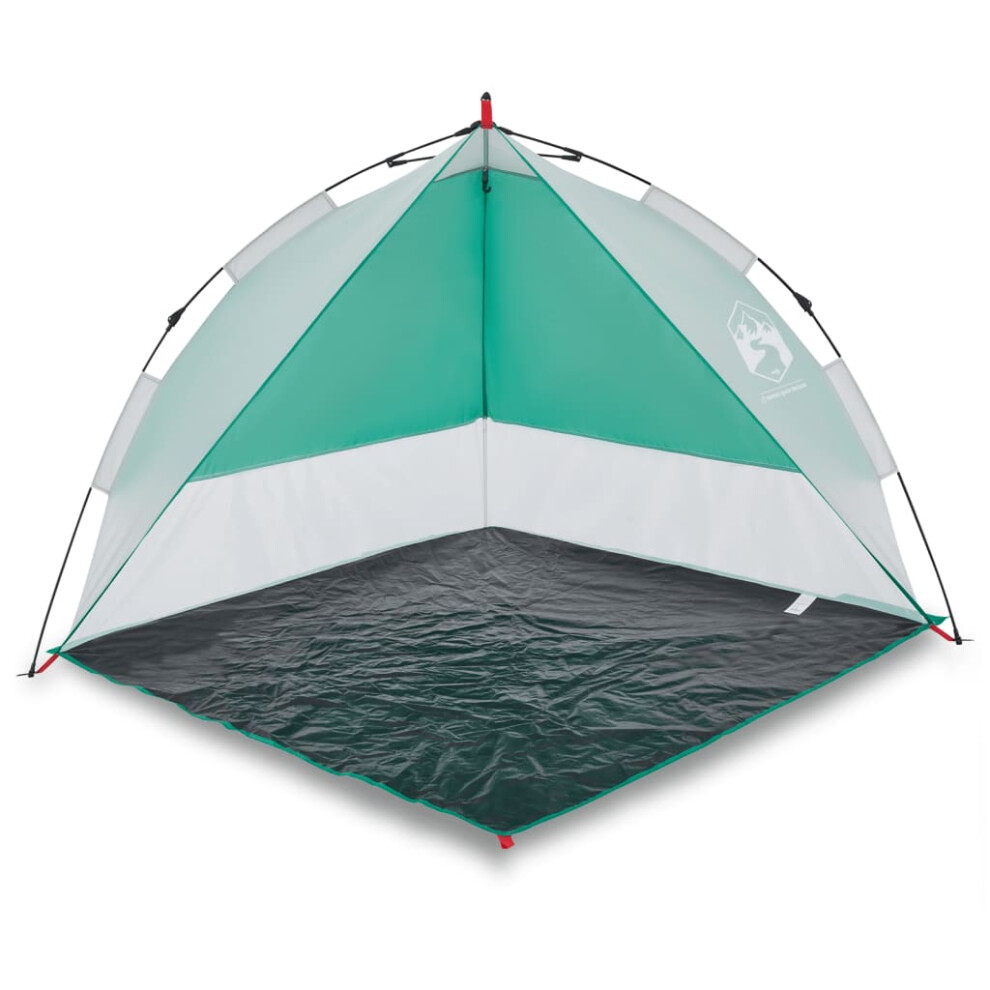 (Sea green) vidaXL Beach Tent Lightweight Tent Camping Tent Grey Quick Release Waterproof