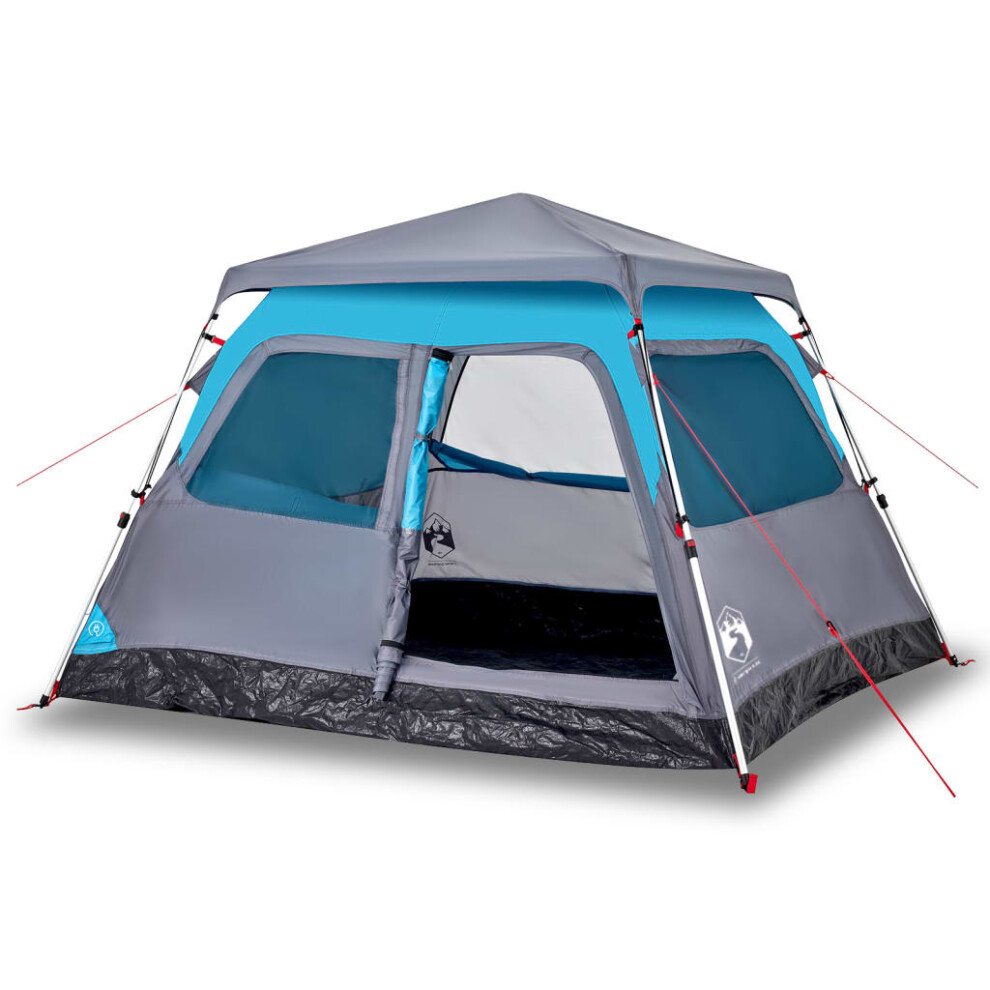 Vidaxl (Blue, 255 X 222 X 165 Cm) Family Tent Dome 8-Person Lightweight Tent Camping Tent Quick Release