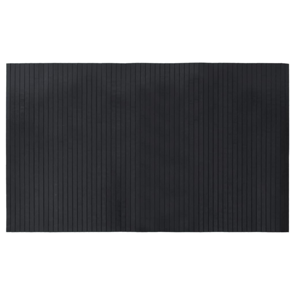 Vidaxl (Black, 60 X 100 Cm) Rug Floor Mat Area Rug Hallway Mat Carpet Runner Square Nature Bamboo