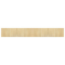 (light natural, 60 x 400 cm) vidaXL Rug Floor Mat Area Rug Hallway Mat Carpet Runner Square Nature Bamboo