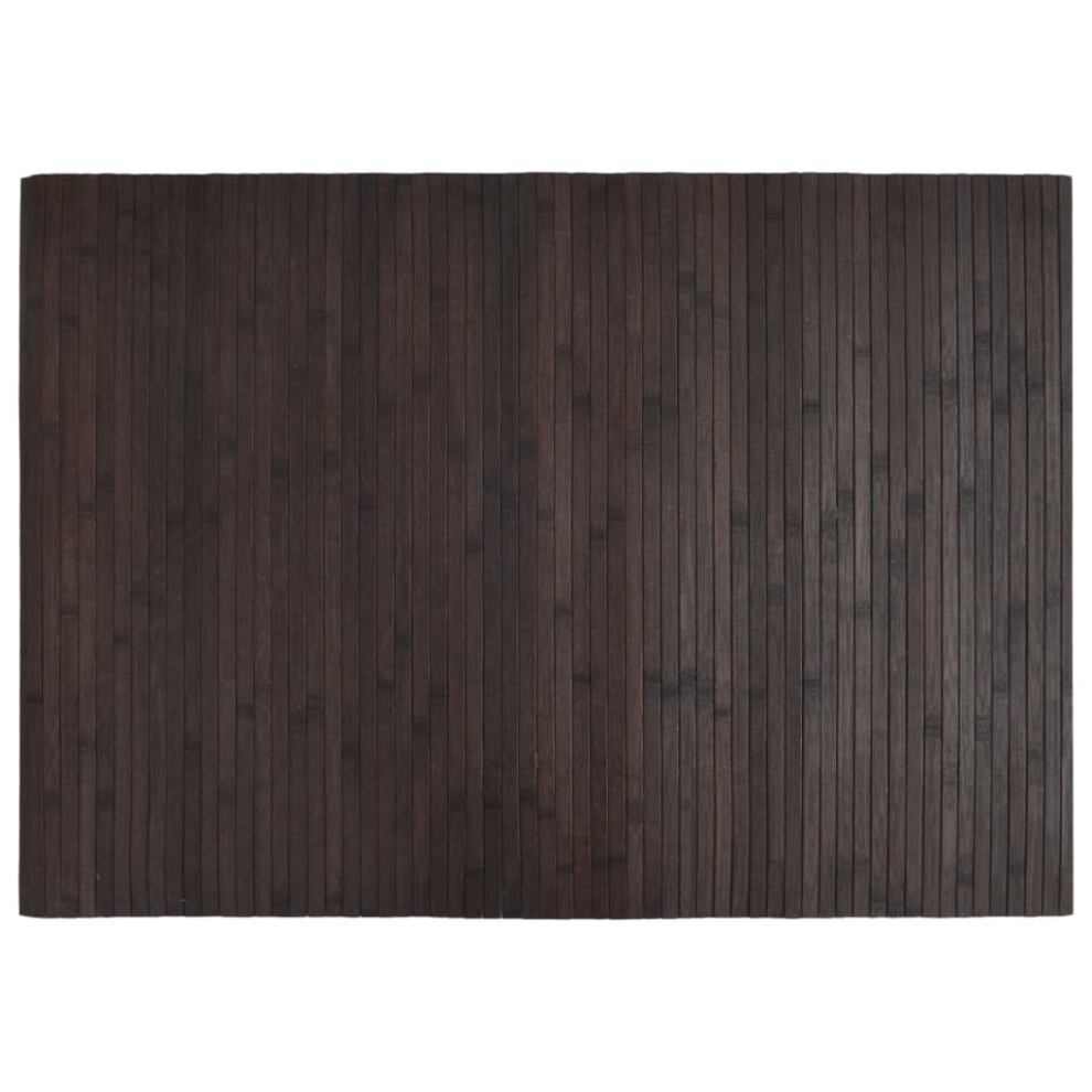 (dark brown, 70 x 100 cm) vidaXL Rug Floor Mat Area Rug Hallway Mat Carpet Runner Square Nature Bamboo