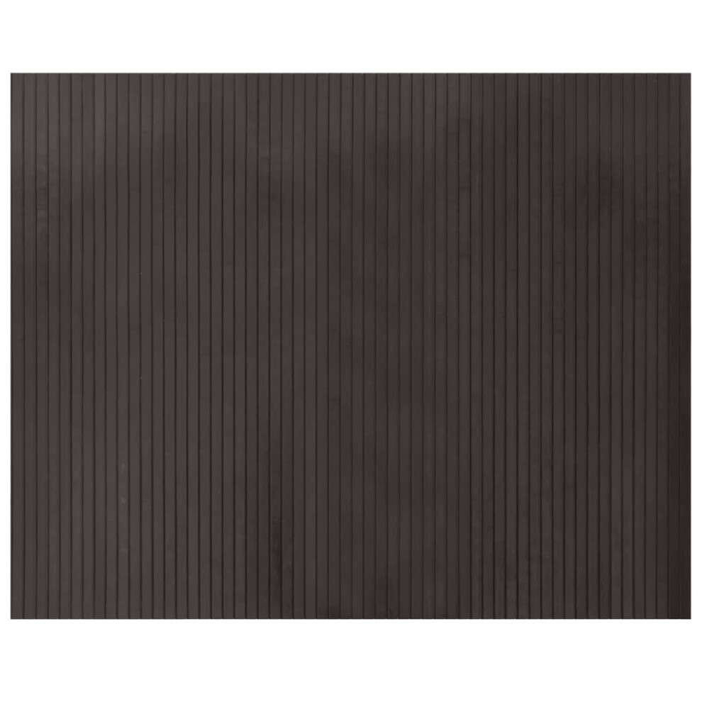 (dark brown, 80 x 100 cm) vidaXL Rug Floor Mat Area Rug Hallway Mat Carpet Runner Square Nature Bamboo