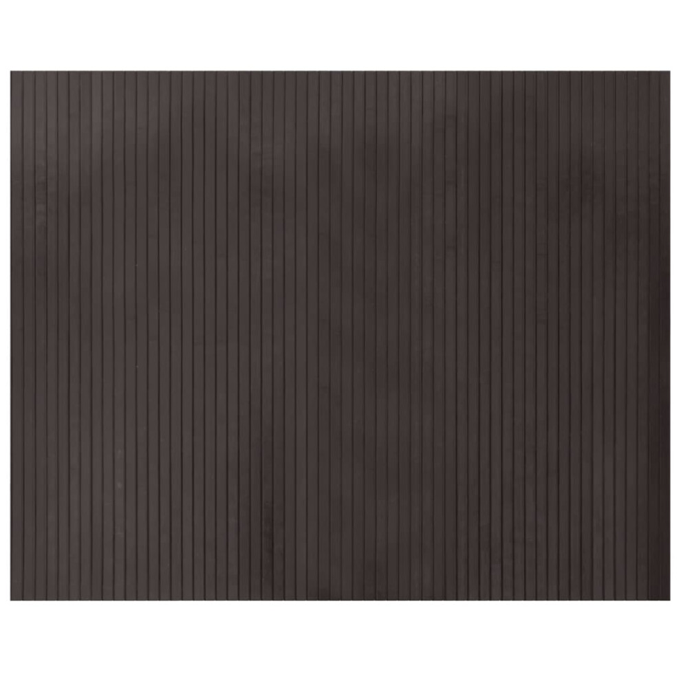 Vidaxl (Dark Brown, 80 X 100 Cm) Rug Floor Mat Area Rug Hallway Mat Carpet Runner Square Nature Bamboo