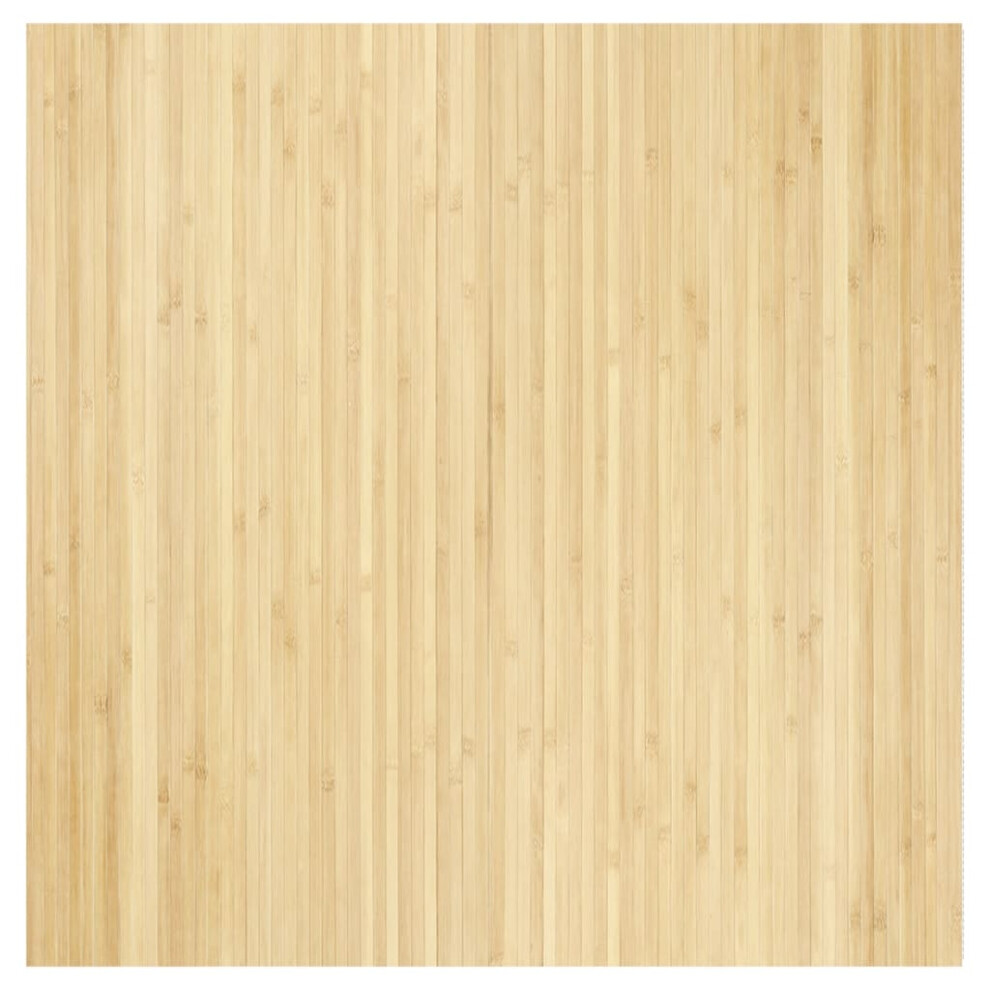 Vidaxl (Light Natural, 100 X 100 Cm) Rug Floor Mat Area Rug Hallway Mat Carpet Runner Square Nature Bamboo