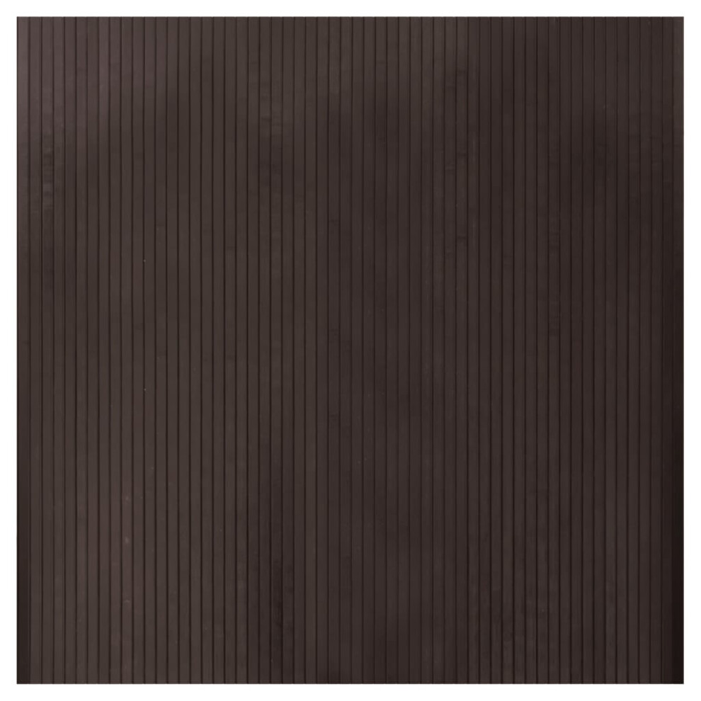 (dark brown, 100 x 100 cm) vidaXL Rug Floor Mat Area Rug Hallway Mat Carpet Runner Square Nature Bamboo