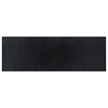 (black, 100 x 300 cm) vidaXL Rug Floor Mat Area Rug Hallway Mat Carpet Runner Square Nature Bamboo